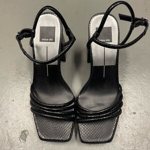 Dolce Vita Black Stella Strappy Sandals Size 9